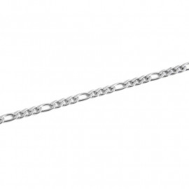 Bracciale acciaio taglia L catena figaro