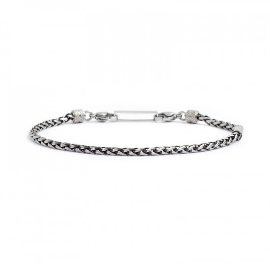 Bracciale catena sonaglio 2.7mm brunito