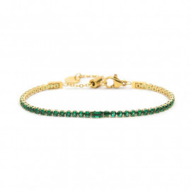 Bracciale oro tennis 2,5mm con zirconi
