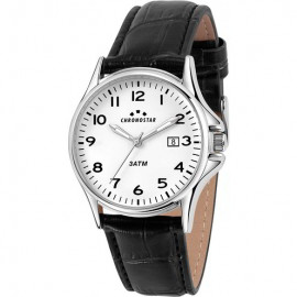 Orologio vintage 42.5mm 3h white dial black strap