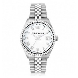 Orologio Philip Watch Caribe 39mm 3h white dial