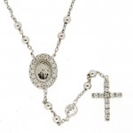 Collana Rosario lunga in Argento 925