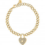 Bracciale dorato Morellato con charm a forma di cuore