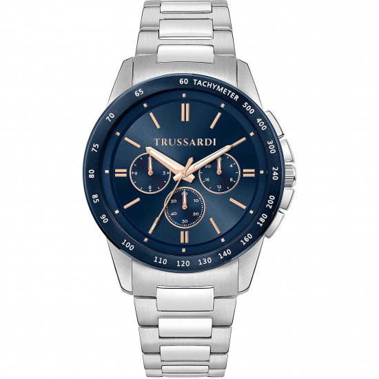 Orologio Trussardi t-hawk 44mm mult blue dial