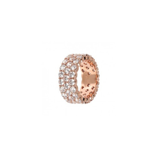 Anello Bronzallure zirconi bianchi taglia 18