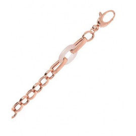 Bracciale con Catena Rolo ed Elemento Ovale in Pietra Naturale