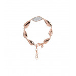 Bracciale Altissima con Foglie Rose Gold e Pavè di Cubic Zirconia