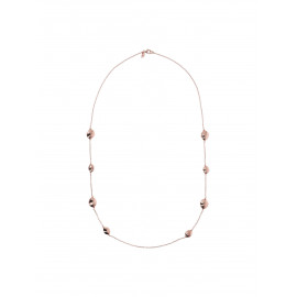 Collana Lunga con Pepite Lucide in Golden Rosé