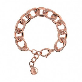 Bracciale Maglia Grumetta Alternata a Doppia Maglia Ovale