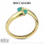 Bracciale a molla con cristalli amazzonite