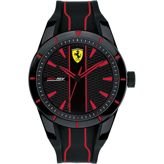 orologio scuderia ferrari redrev nero