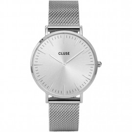 orologio cluse la bohème mesh full silver