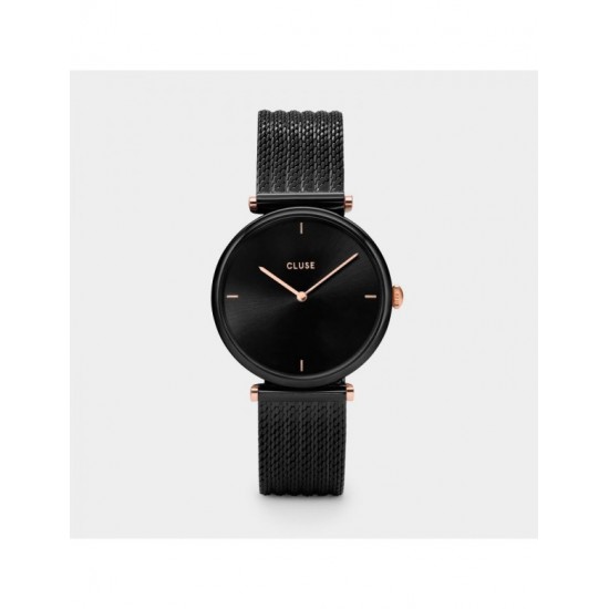 orologio cluse triomphe mesh black/black