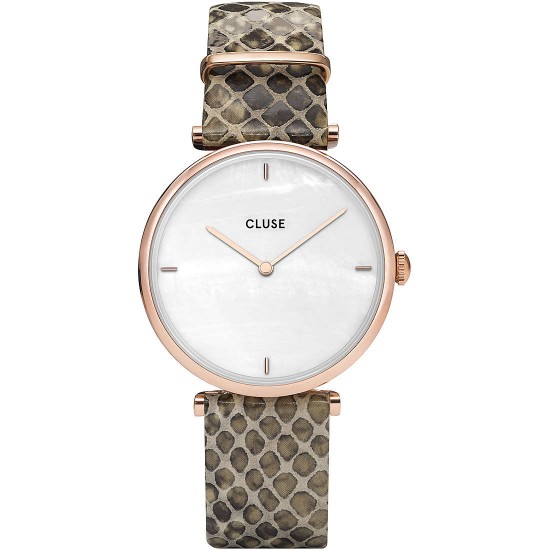 orologio cluse triomphe rose gold white pearl/sof