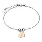 Bracciale da donna Jack&Co mini cuore oro rosa