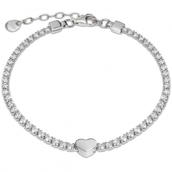 Bracciale donna Jack&Co tennis con cuore