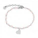 bracciale jack&co cuore con cristalli rosa