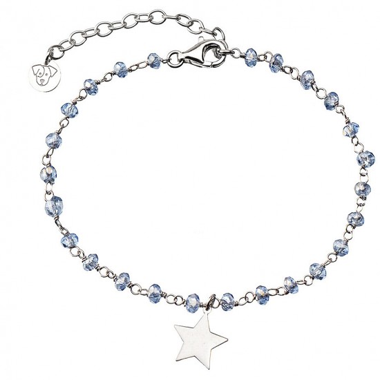 bracciale jack&co stella con cristalli celesti