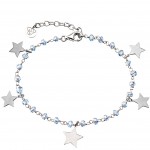 bracciale jack&co multi stelle con cristalli celesti