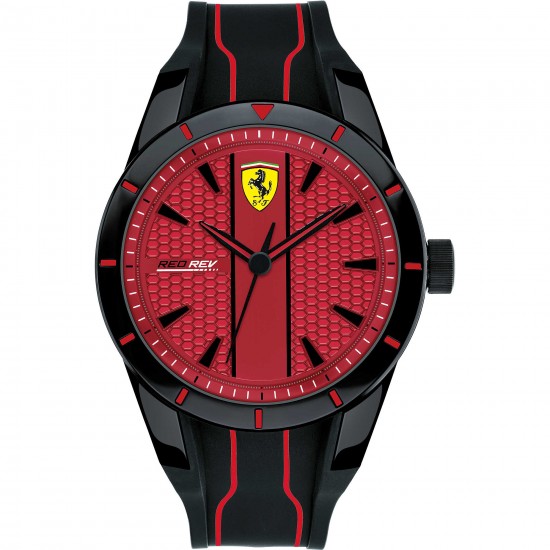 orologio scuderia ferrari redrev red/black