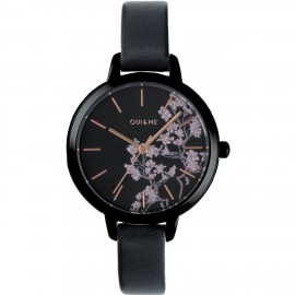 Orologio OUI&ME Fleurette fiori nero