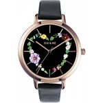 Orologio OUI&ME Grand Fleurette flowers cuore nero