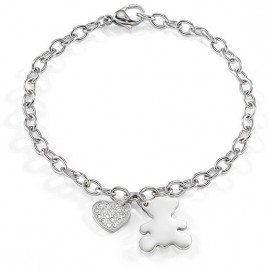 Bracciale donna Sector Family Friends cuore-orso