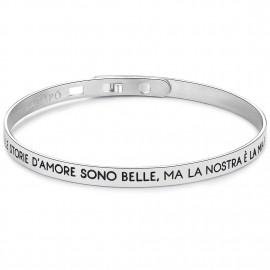 bracciale s'agapõ rigido scritta 1 collezione happy