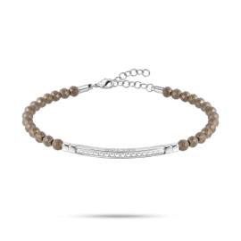 Bracciale uomo Sector Vintage in acciaio ematite marrone