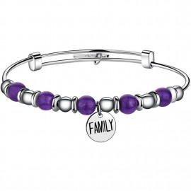 bracciale s'agapõ rigido giada viola collezione happy