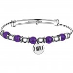 bracciale s'agapõ rigido giada viola collezione happy