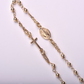 Bracciale rosario in argento 925 dorato BRL02