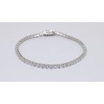 Bracciale tennis in argento 925/1000 3 MM bianco