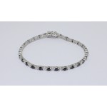 Bracciale tennis in argento 925/1000 3 MM black