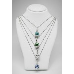 Collana con Campanella traforata smaltata in argento S