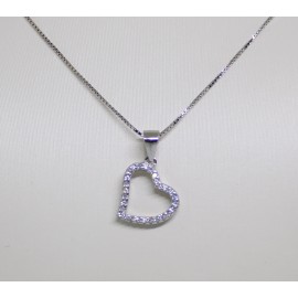 Collana donna con cuore in argento 925/1000 CDC01