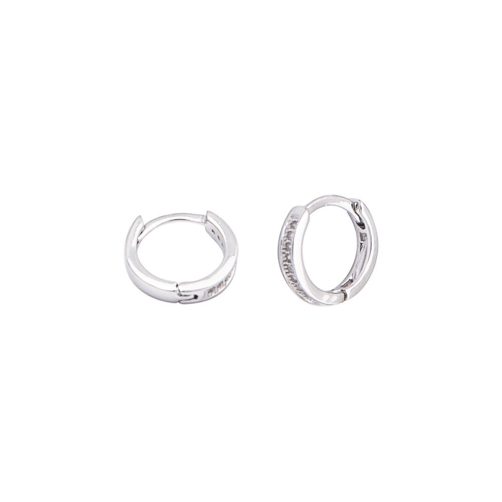Orecchini pendenti in argento Sterling, con zirconia cubica a
