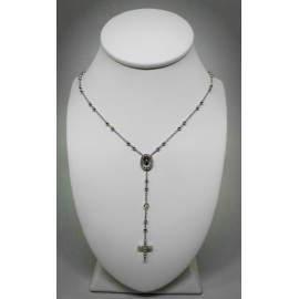 Collana Rosario lunga in Argento 925