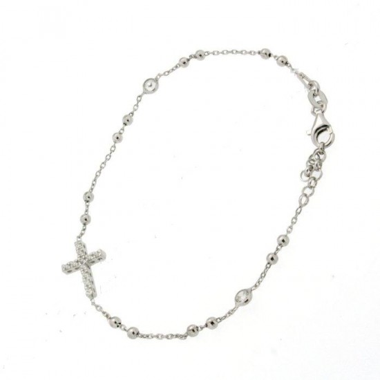 Bracciale rosario in argento 925